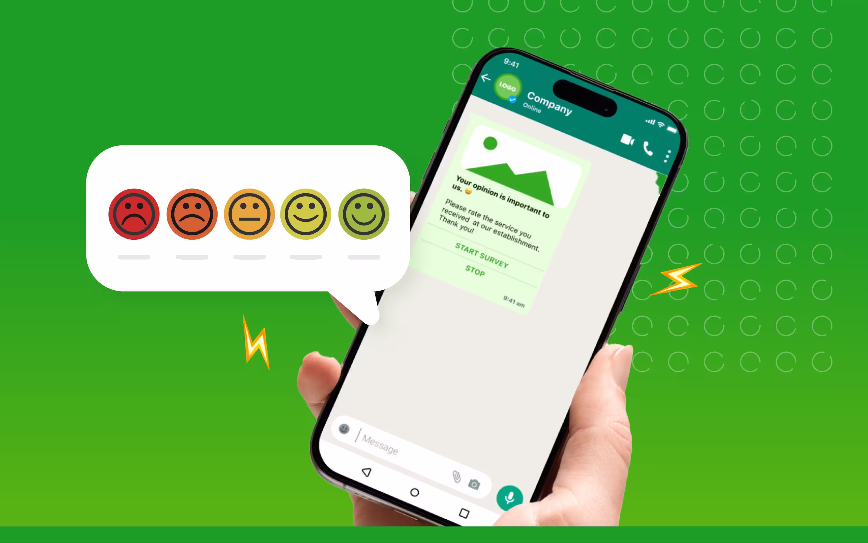 WhatsApp-Umfrage mit RateNow
